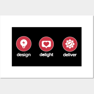 Design Delight Deliver Posters and Art